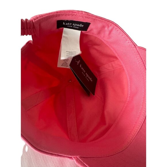 KATE SPADE Strawberry Shake Logo Baseball Hat Cap NEW NWT - Picture 6 of 6
